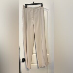 Quince Women's Stretch Crepe Classic Trouser Pants - 32" Sand Cream 8